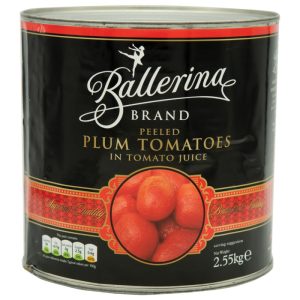 Plum Tomatoes Ballerina  Spanish Peeled 6x2.5kg