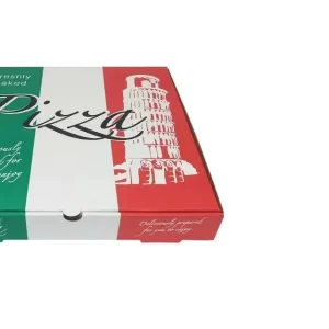 Pizza Box 9" Italian Flag High Quality 1x100