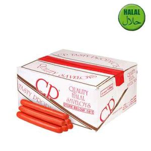 Cp Halal Jumbo Beef Saveloys (RT) (36`s) 4.08kg