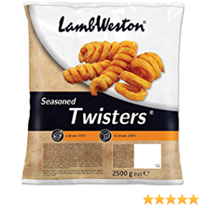LW Twister Fries (Curly) Seasoned Chips  4x2.5kg