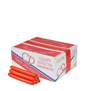 Cp Tasty Jumbo Beef Saveloys (RT) 4`s 4.09kg