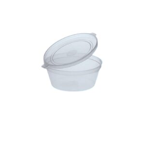 6oz Hinged Sauce Pots with Lids 180ml 1x500pcs
